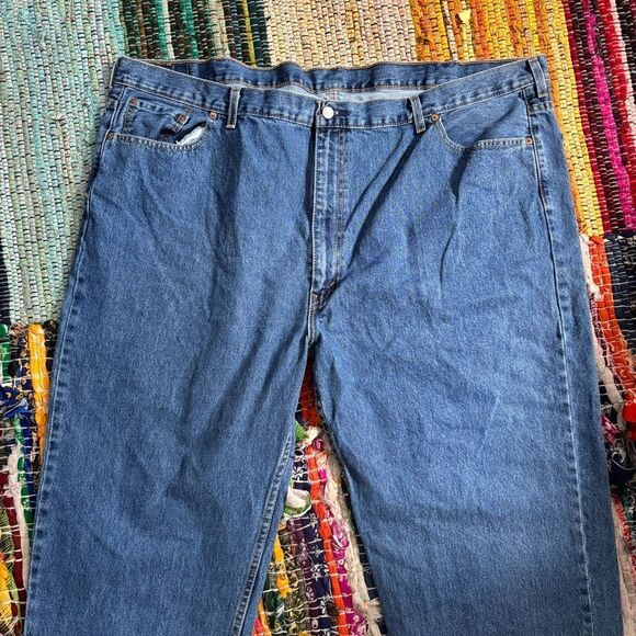 Levi's Blue Relaxed Fit Jeans with Classic Style 52x28 denim LEVIS 550 - Picture 8 of 9